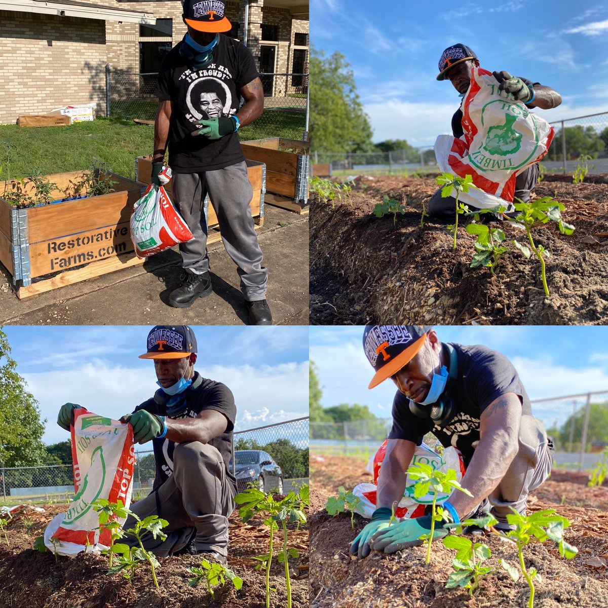 blackraiden76T's tweet photo. This community gardening project is Real #community #garden #ChurchIsEssential #outside #kingdom #work #thereal #church #outside #the #building #food #desert @blacktaxed  @LupeValdez @WESTCOASTDOC @MrChuckD  Hip-Hop brings Life!! #hiphop #outside #thebox #sun #vitmaind #melanin https://t.co/AwIvaqx3fd
