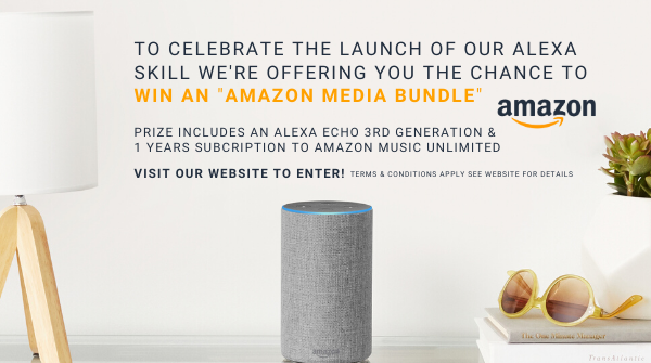 UKSerenityRadio's tweet photo. ⭐️ New Competition ⭐️
To celebrate the launch of the @UKSerenityRadio Alexa Skill
We are giving away
1 x Amazon Media Bundle https://t.co/KGiydJajXm
“Alexa, Enable Serenity Radio London”
#Competition #Win #Electronic #AmazonSkill #RT #Share #Winner #Prize #Rewards #AlexaEcho https://t.co/lxS9k8olvA