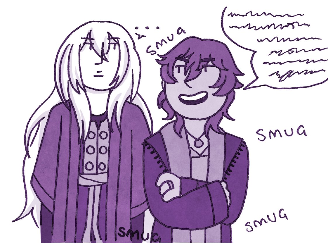 I don't think I ever posted the gag doodles I spruced up for the fatamoru zine so I am going to share them across the next couple of tweets!
#Fatamoru #TheHouseInFataMorgana #ファタモルガーナの館 #ファタモル