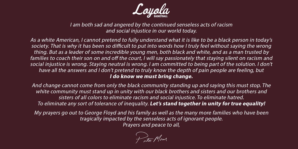 Porter Moser (@portermoser) on Twitter photo 