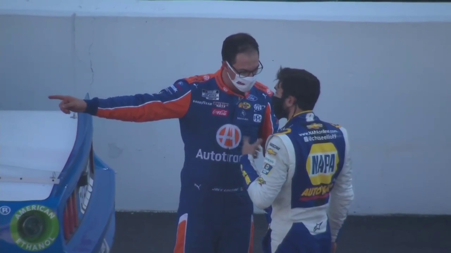 FOX NASCAR on Twitter "Chase and Joey discuss the finish. https//t