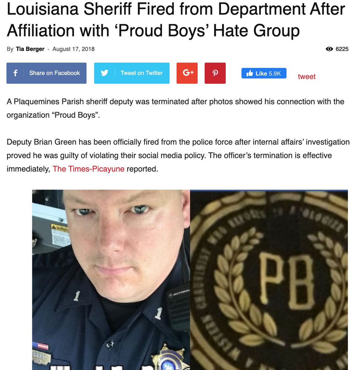 Furthermore, at least three officers from various departments have been revealed to be members of the Proud Boys. http://shorturl.at/isHMP  http://shorturl.at/fgXZ7  http://shorturl.at/xLZ15 