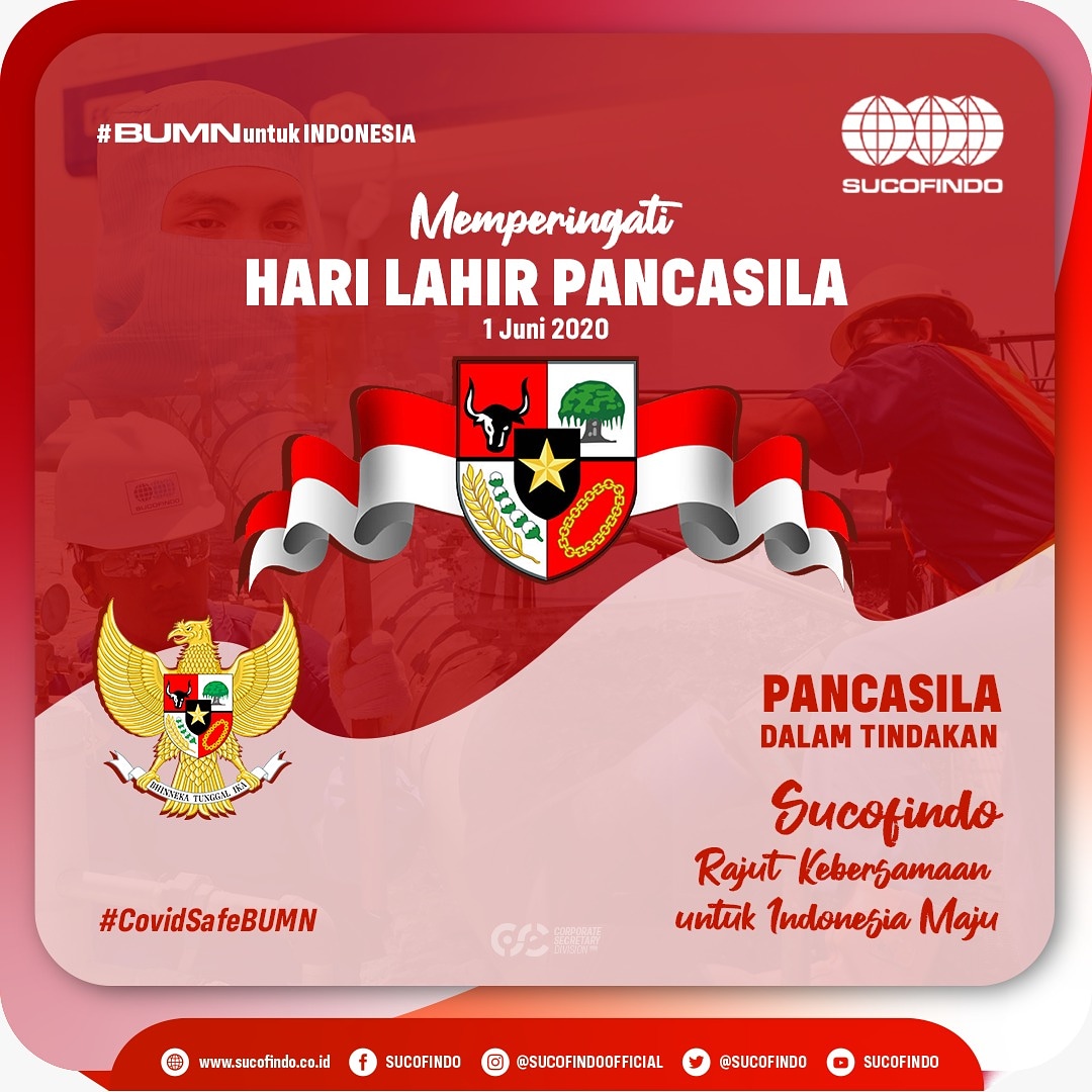 𝑺𝒆𝒍𝒂𝒎𝒂𝒕 𝑯𝒂𝒓𝒊 𝑳𝒂𝒉𝒊𝒓 𝑷𝒂𝒏𝒄𝒂𝒔𝒊𝒍𝒂. 
Meskipun di tengah situasi pandemi ini, mari terus berjuang bersama menjaga semangat kesatuan dan persatuan di atas kebhinekaan negara ini, serta menjaga utuhnya keharmonisan bangsa demi Kemajuan Indonesia.