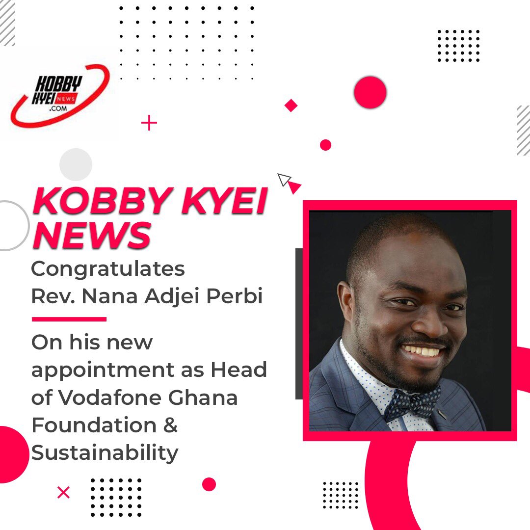 KobbyKyei_'s tweet photo. Nana A. Perbi has joined Vodafone Ghana as Foundation and Sustainability Manager.
From KobbyKyeiNewsLive
Congratulations @RevNanaPerbi https://t.co/eV2FvysJTG