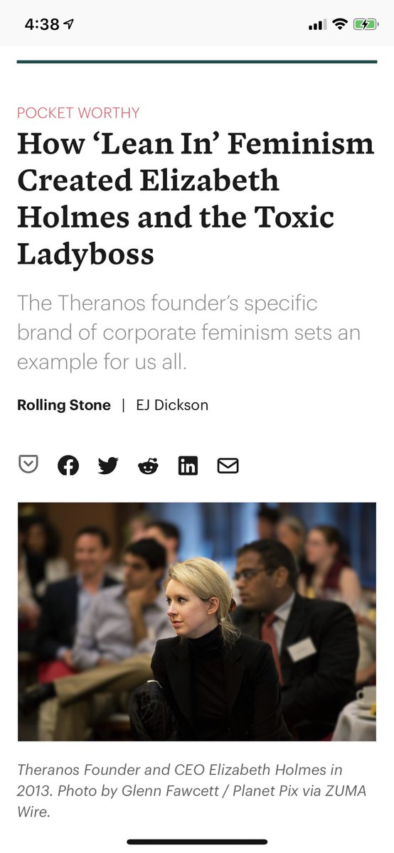 topherless's tweet photo. @Pocket the Firefox integration is nice but is there a way to include the article date in the header? No date and a very small print indication of source.  Users should know the context. https://t.co/Gkqhslr0QY