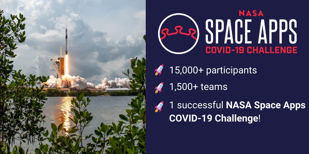 SpaceApps's tweet image. With your help #SpaceApps brought together 15,000+ individuals &amp;amp; 1,500+ teams to create an impact on the #COVID19 challenge that affects us all. This would not have been possible without @NASA @esa @JAXA_en @csa_asc &amp;amp; @CNES &amp;amp; all of our volunteers &amp;amp; participants.