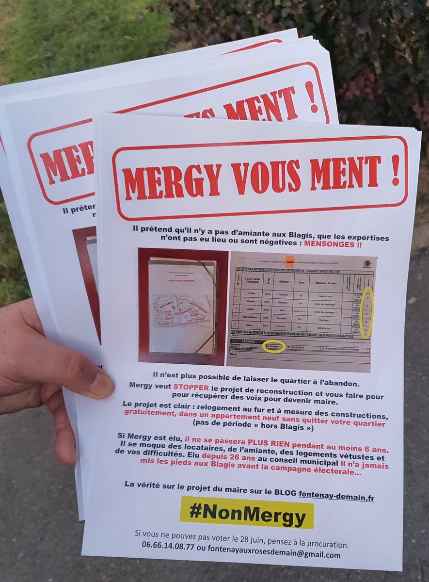 FontenayDemain's tweet photo. Halte aux mensonges sur le projet des #Blagis 
Ne vous laissez pas duper ! #NonMergy https://t.co/RQoVZ4mpQg