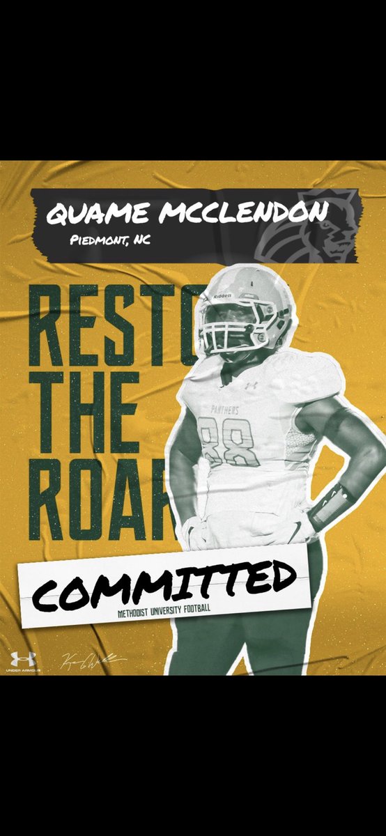PiedmontPanthersFootball (@piedmontpanthe1) on Twitter photo Congrats to graduating Sr. TE/DE Q McClendon on his commitment to Methodist University to continue his academic and Football career. <a href="/PHSATHLETICS5/">PHS ATHLETICS</a> <a href="/DylanStamey_PHS/">Dylan Stamey</a> <a href="/UCPSNC/">Union County Public Schools</a> <a href="/UCPSNCAthletics/">UCPS NC Athletics</a> <a href="/AGHoulihan/">Andrew G. Houlihan</a> <a href="/UCNCFootball/">Tim Winters</a> <a href="/UCHOOPS/">Union County Hoops, Football, Baseball & Softball</a> Congrats to graduating Sr. TE/DE Q McClendon on his commitment to Methodist University to continue his academic and Football career. <a href="/PHSATHLETICS5/">PHS ATHLETICS</a> <a href="/DylanStamey_PHS/">Dylan Stamey</a> <a href="/UCPSNC/">Union County Public Schools</a> <a href="/UCPSNCAthletics/">UCPS NC Athletics</a> <a href="/AGHoulihan/">Andrew G. Houlihan</a> <a href="/UCNCFootball/">Tim Winters</a> <a href="/UCHOOPS/">Union County Hoops, Football, Baseball & Softball</a>