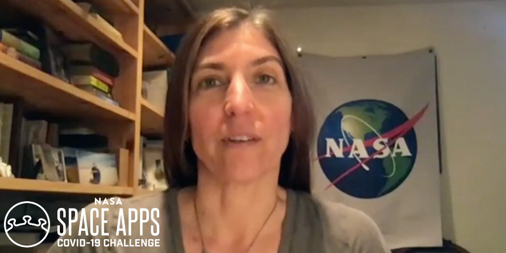 SpaceApps's tweet photo. Please enjoy this heartfelt thanks from @NASA's Dr. Paula Bontempi. Thank you #SpaceApps community for devoting your energy to creating solutions as part of the NASA Space Apps #COVID19 Challenge this weekend. 
https://t.co/Qp8L7qfQUf https://t.co/aCkKqY88F1
