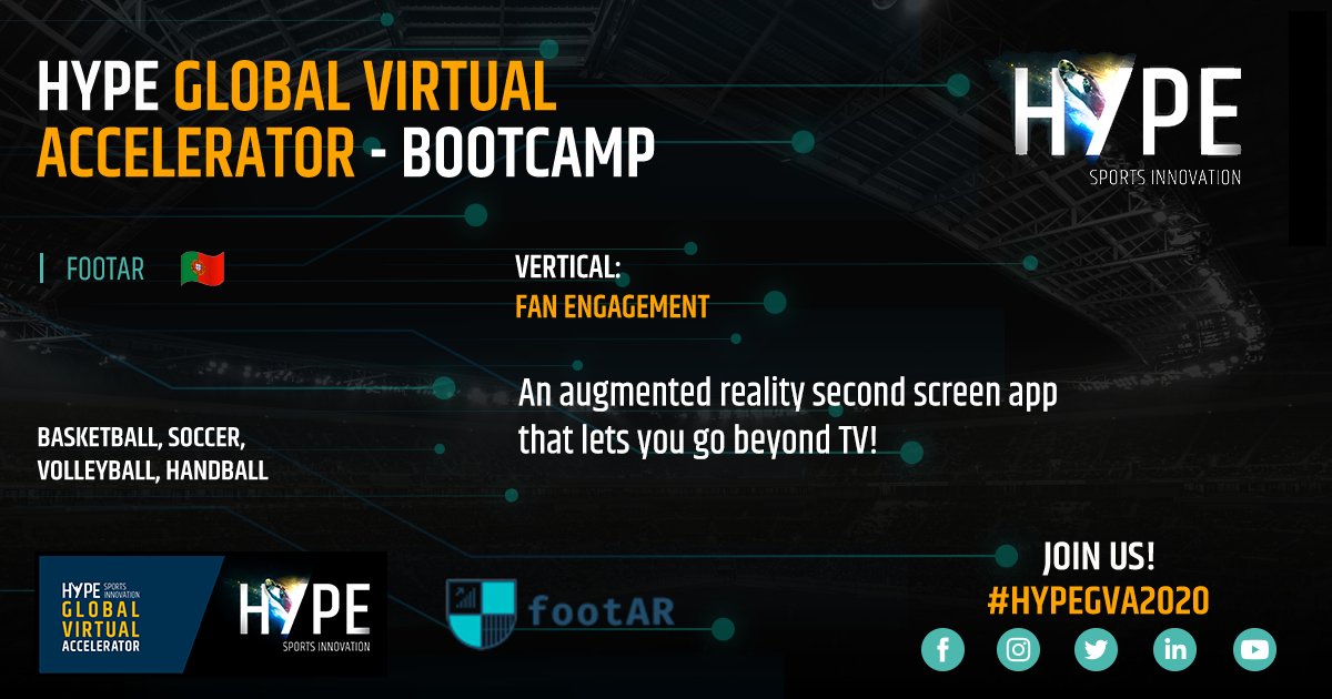 Hype_SI's tweet photo. #MeetOurStartups

We're about to Kick Off the Global Virtual Accelerator!

Over 1 000 Sports Tech Startups applied and these are some of 
the select few that were invited to the "Clubs &amp; Federations" Bootcamp. 

Wish them Good Luck!

#HYPEGVA2020 #SportsTech #Startups https://t.co/wnlVFpZNTu