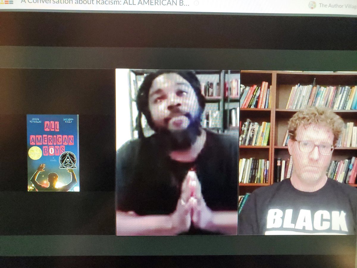 Starts w/ @JasonReynolds83 pointing out that People of Color & Black people & Indigenous people are not interchangeable. They havel completely different experiences in this country. PoC allows white people to feel more comfortable without actually talking about anti-Blackness.