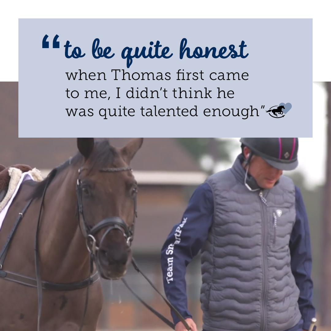 SmartPak's tweet photo. Want to hear how Thomas showed Boyd Martin @WindurraUSA (and everyone else) that they should take him a lot more seriously? Tune in on Sat, June 6th at 12PM EST. And never underestimate the power of a horse with a big heart - it will surprise you!
#TeamSmartPak
#HorsesWithHeart https://t.co/o0Y4epYW5e
