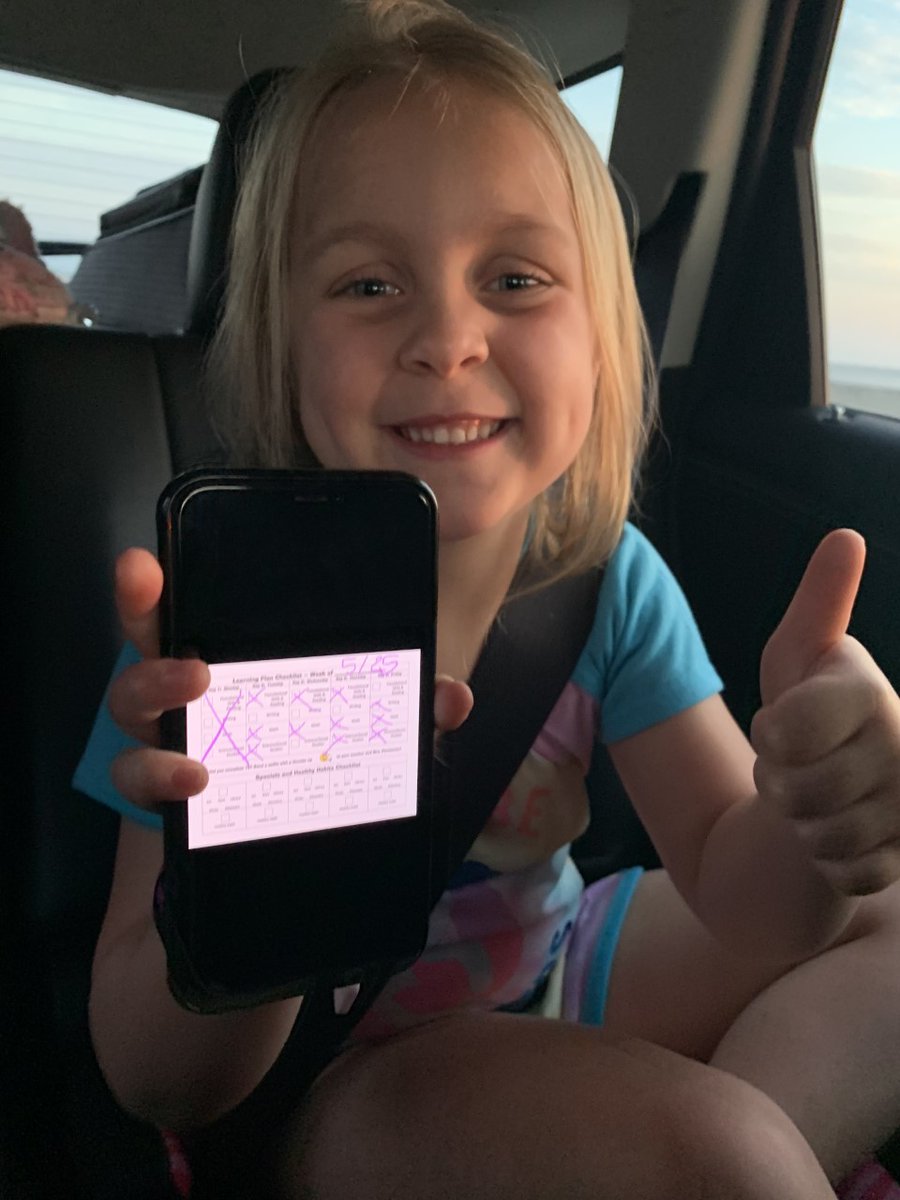 WESpolarbears's tweet photo. This K student completed the last #PrideLearningBoard while in Florida - that's dedication! #ThumbsUpSelfie We're so proud of her and giving #HighFives in honor of the accomplishment! #TeamNorthern #WESdriven2succeed https://t.co/jAaAzJ8g2H