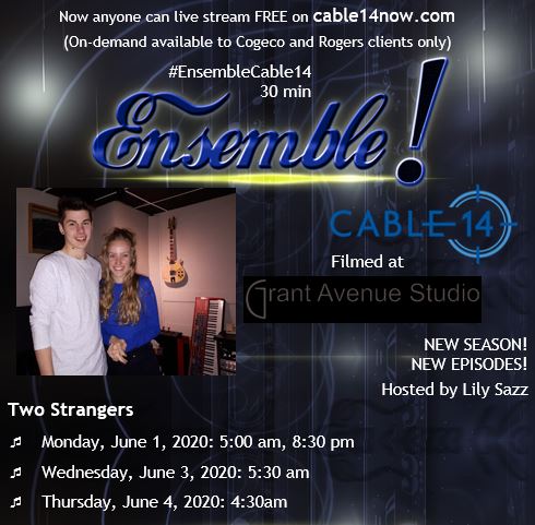 Jun1 - #Jun4 Ensemble! TV Hosted by @lilysazz ft Two Strangers, recorded at Grant Avenue Studio on @cable14  #HamOnt #HamOntMusic #EnsembleCable14 #OntMusic @lindafraser444 @ghmusician @HamOntMusic @GoGunnersmith @ihearthamilton @agrizzlyblog