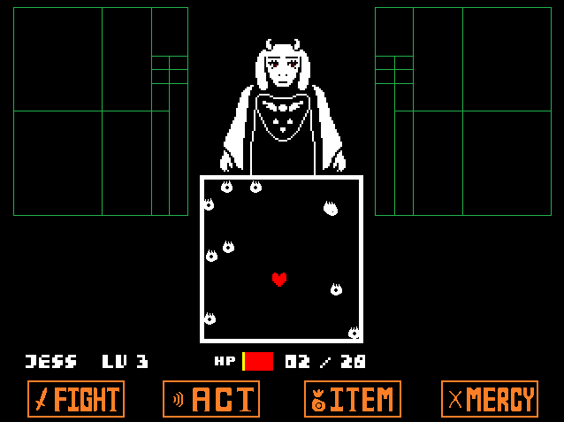 lukesighwalker's tweet photo. At the end of the beginning, you have to enter battle with Toriel, again casting doubt on your ability to trust those who seem to want to take care of you. Interestingly, when my HP got low, Toriel's attacks started avoiding me. https://t.co/oHqKrrift5