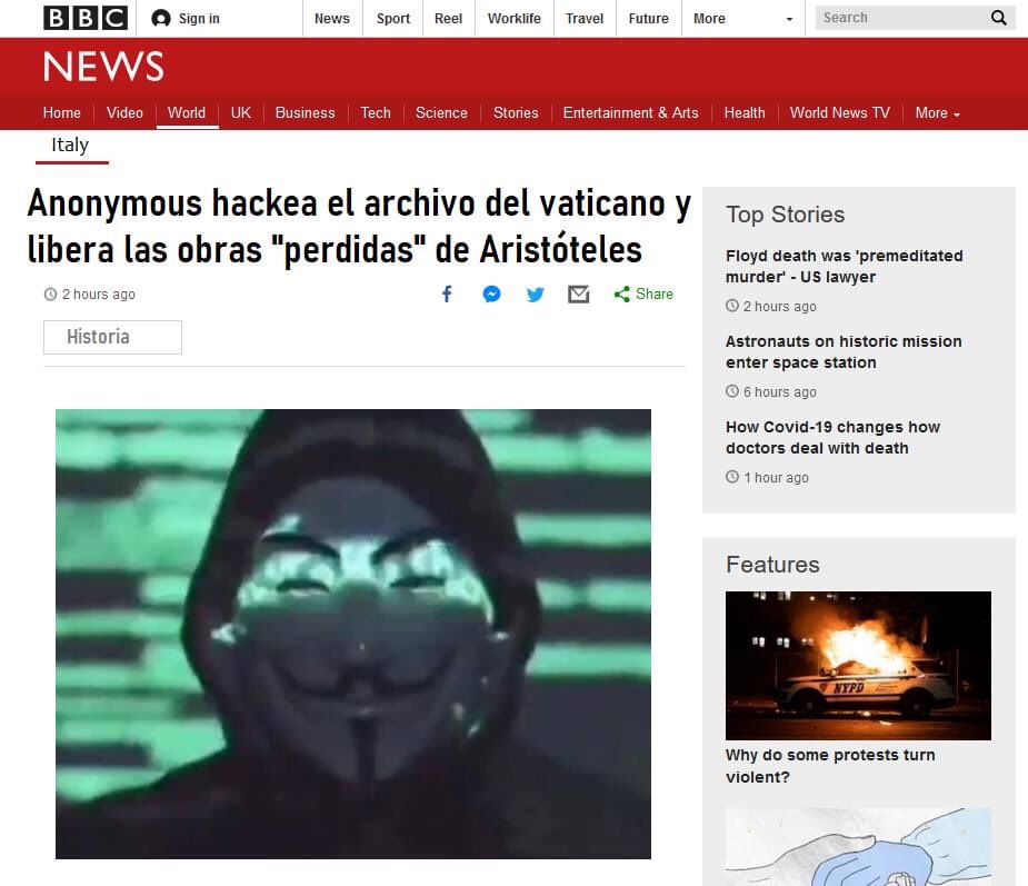 tacobell1711's tweet photo. #Anonymous ya liberó noticias sobre el Vaticano https://t.co/vog0WlCbwt