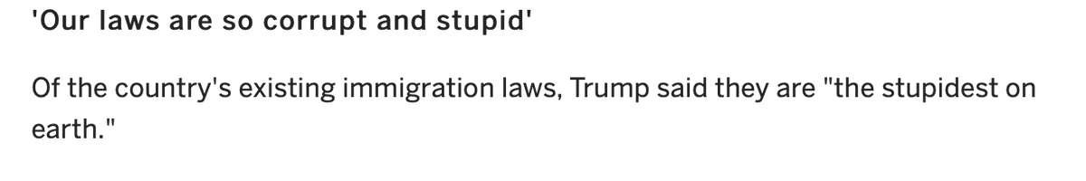 "Law and order," says the guy who, in Michigan in 2018 said,  https://www.mlive.com/news/erry-2018/04/bab779dc196618/ten_highlights_from_donald_tru.html"law and order" says the guy whose personal lawyer, Michael Cohen, is in prison, and who testified, under oath, that he committed campaign finance violations under orders from Trump.3/