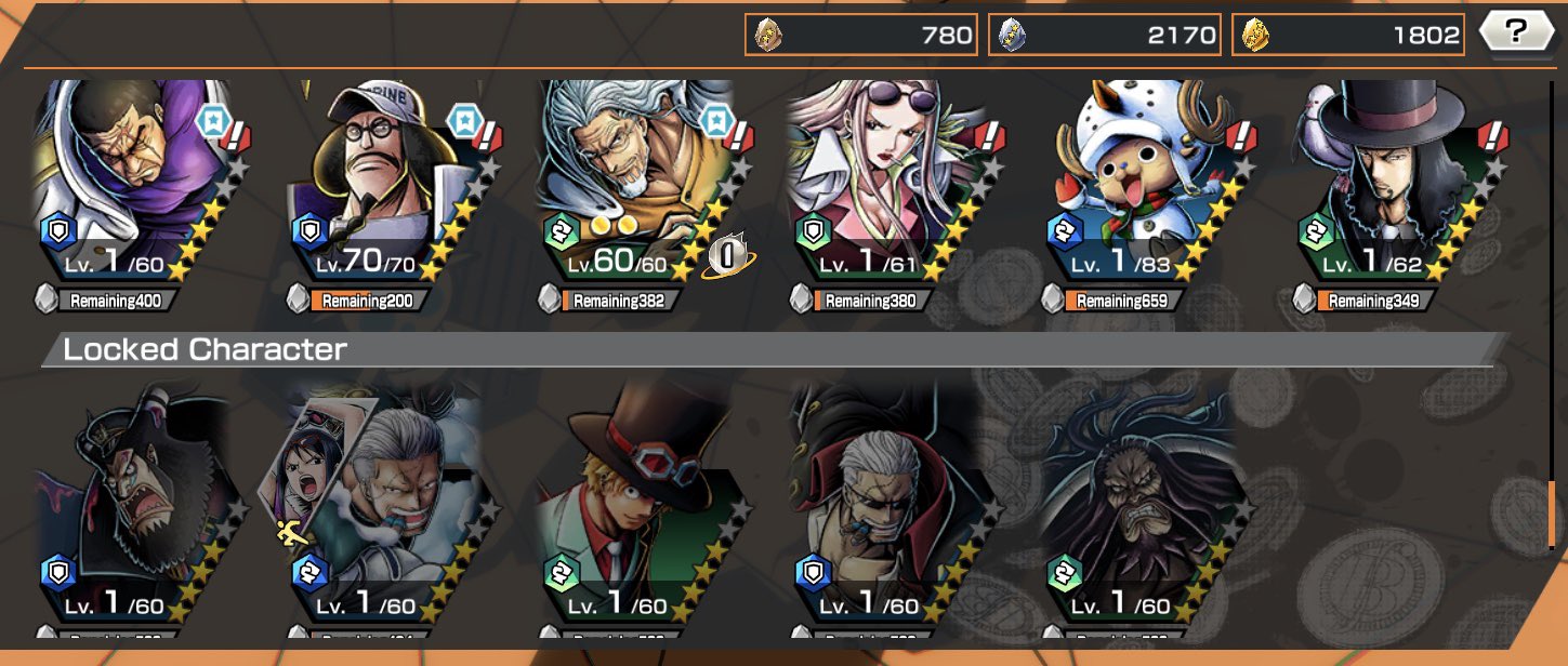 Characters, ONE PIECE Bounty Rush