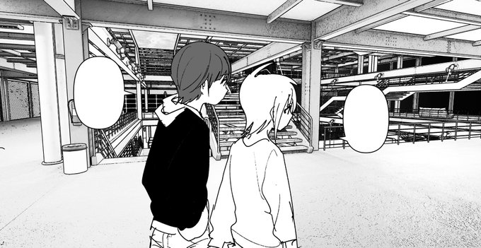 もうちょいいじってみた。補正のみで手書きは一切なし(1枚目)
2枚目は昨日の。手書きで覆い焼入れてる

全体の明るさやベタ量は場所の場面の雰囲気により、という感じかもな～
ともあれ即戦力級の絵が取れた気がしますねえ!
神々に感謝 