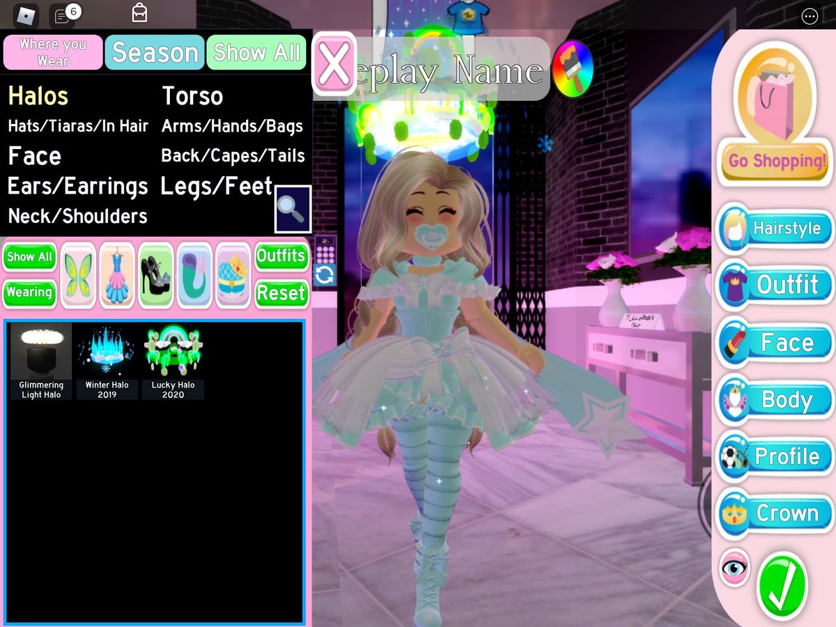 Sofia On Twitter Trading These Halos In Royale High Winter 2019 Halo New Winter Glimmering Light Halo Light Halo Lucky 2020 Halo New Lucky Halo Wl - videos matching new hairstyles updates roblox royale high