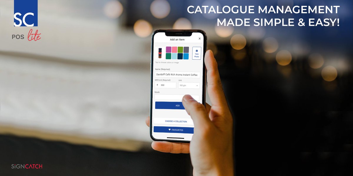 SignCatch's tweet photo. Just click a picture to add items to sell! It’s simple, easy &amp; helps you track sales per item. You can group a couple of items to create a collection, too.

#SignCatch #NewRetail #RetailTech #InventoryManagement #StockKeeping #pointofsale #POSlite #mPOS #DigitalTransformation https://t.co/o8jz9iFBh6
