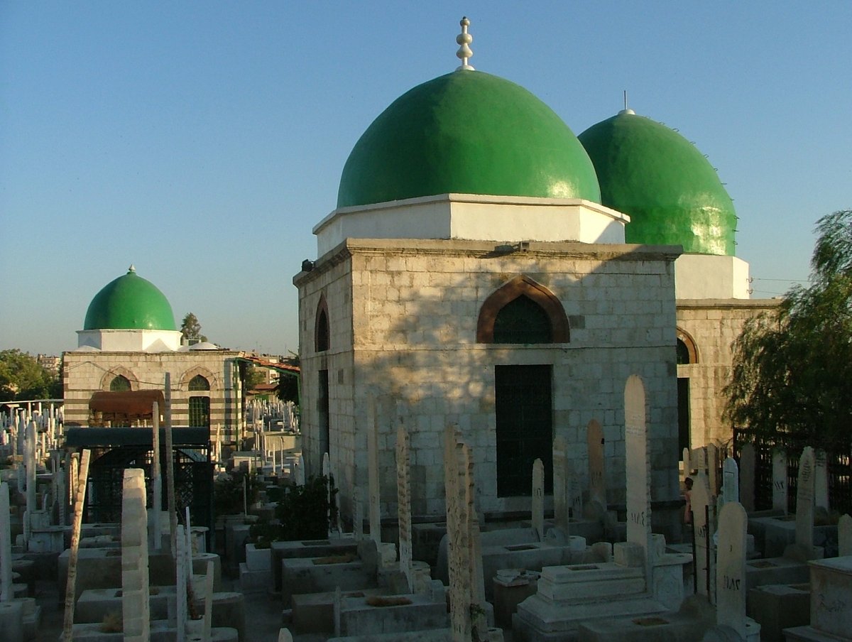 The tombs of Ahl-al-Bayt in the cemetery are numerous but modest compared to others in Syria - yet we know from the 11th c. medieval author al-Raba'i, who gives us the earliest textual reference to Bilal’s tomb, that they have long been beloved sites of ziyāra (pious visitation).
