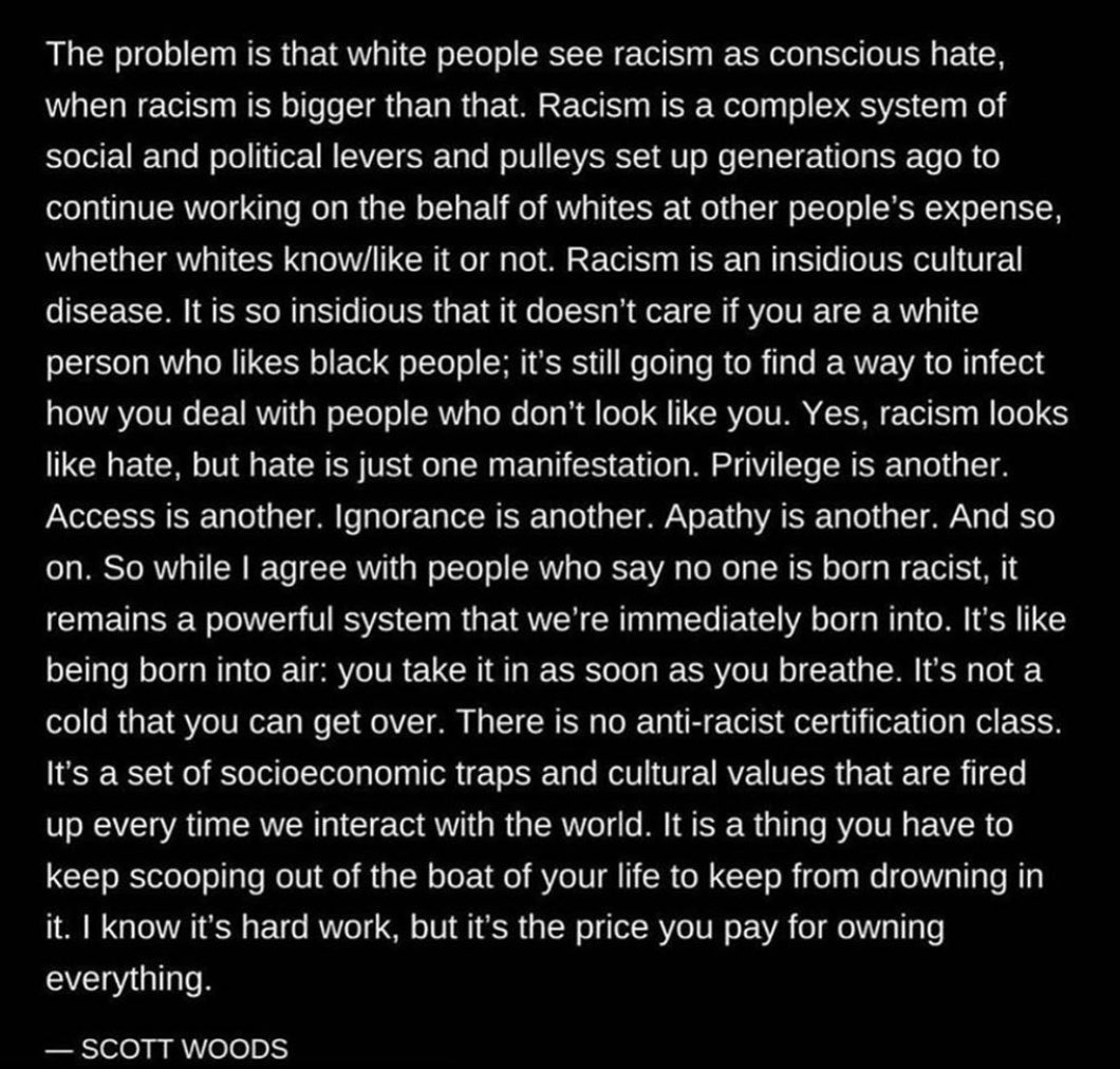 billy eichner (@billyeichner) on Twitter photo This was written by <a href="/scottwoodssays/">Scott Woods</a>. Read this this morning and I will not forget it. #BlackLivesMatter This was written by <a href="/scottwoodssays/">Scott Woods</a>. Read this this morning and I will not forget it. #BlackLivesMatter