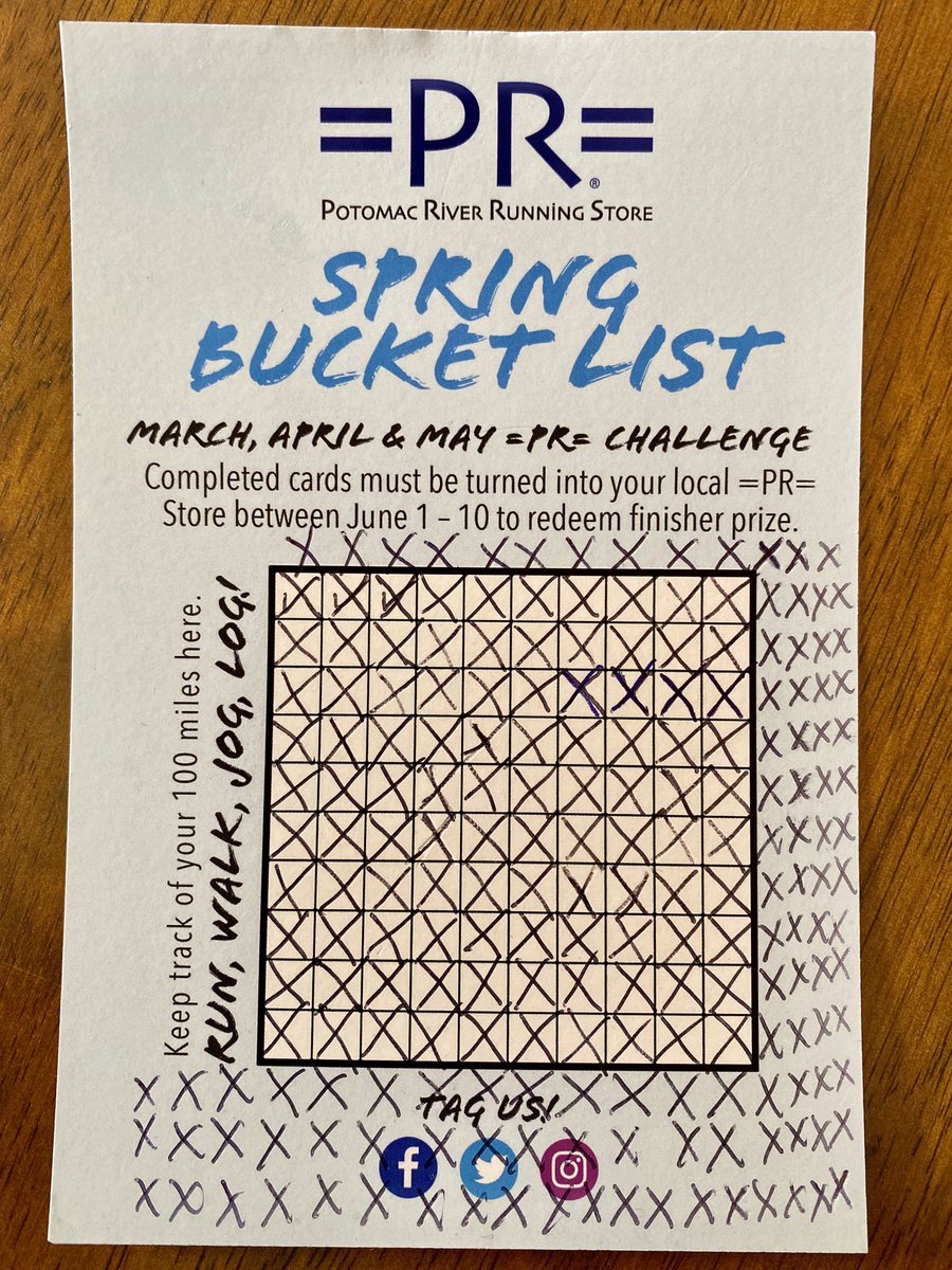 running_trav's tweet photo. 206 miles total for Mar-Apr-May✅ Spring 100 Challenge is done! #PRSpringBucketList #feelingaccomplished @PRRunning https://t.co/TW9YEYLEiD