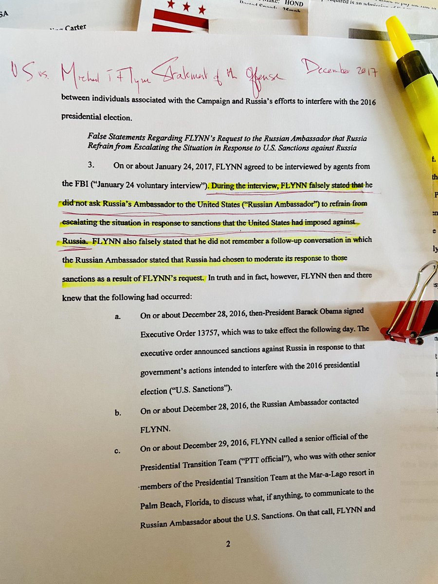 C__Herridge's tweet image. #FLYNN All of these records document 12/29/2016 call between incoming National Security Adviser and Russian Amb Kislyak. Note variation language: Statement of Offense 12/2017, FBI interview summary 2/2017, agents handwritten notes Flynn intv 1/24/2017 and call transcript @CBSNews