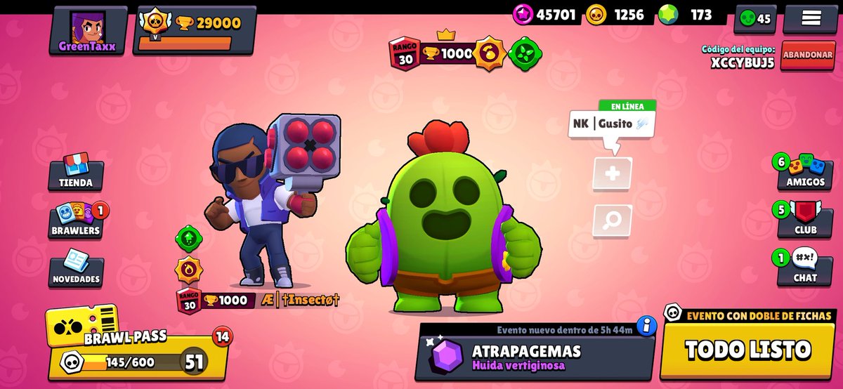 29k! 🏆😍 Justito
Sin duda no esperaba llegar a esto, la semana pasada estaba todo loco por llegar a 27k y hoy ya estoy en 29k🤙
Solo me queda agradecer a los que jugaron y subieron copas conmigo sobre todo @Insecto_BS y @Sr_bergasBs que se hicieron los mejores push🏆
#BrawlStars