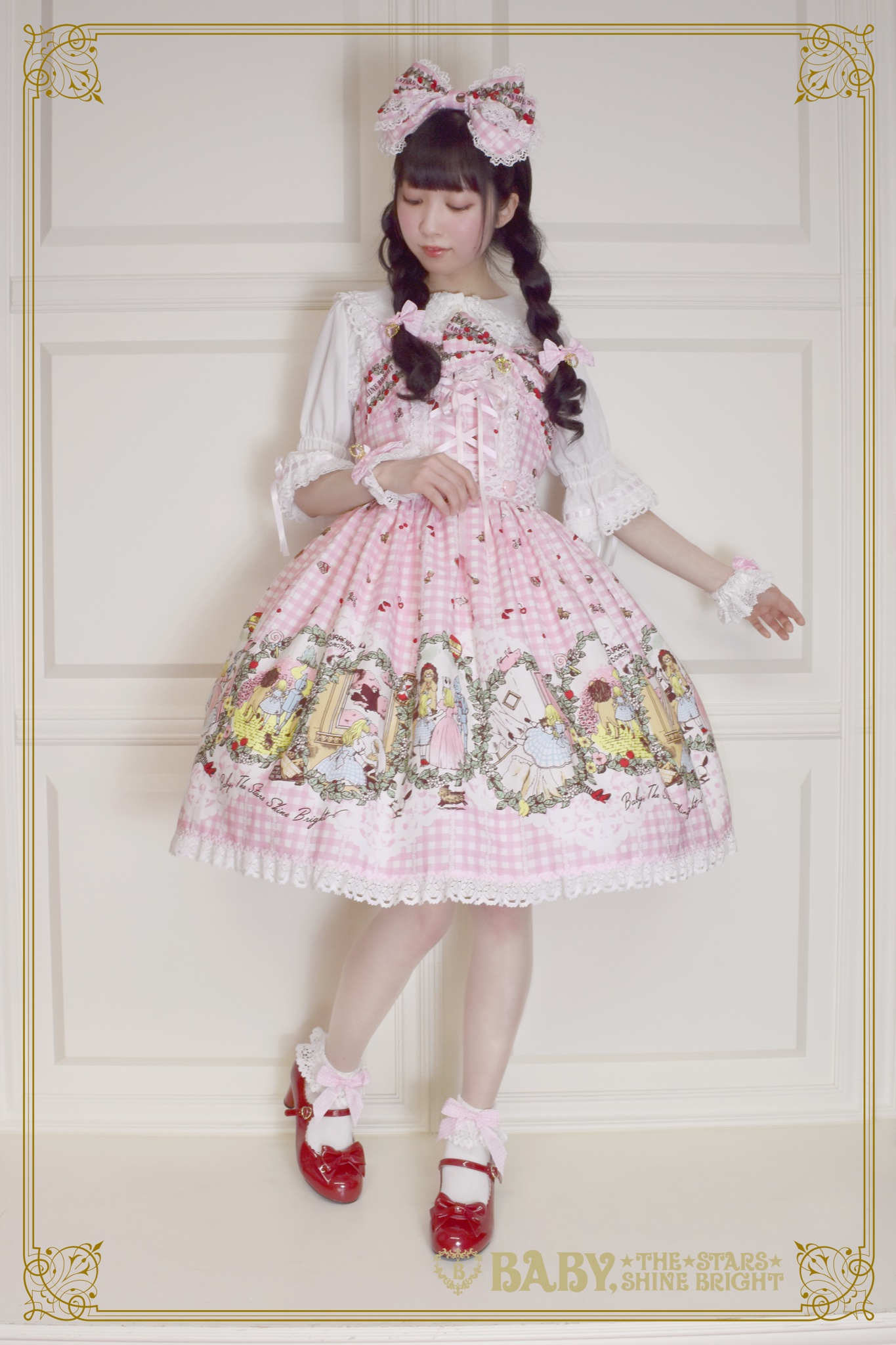 BABY オズの魔法使い～My precious things～柄SK+リボン The Wizard of Oz ~My Precious Things~ JSK II by Baby, the