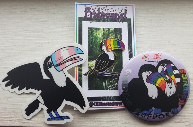 ConfusedKain's tweet photo. 🌈Happy pride month yall!🌈

I know I just recently shared my lil pride toucans but what better way than to make a fresh post about them on day one?

Thank you for checking me out, liking or sharing! Be safe out there ❤️ #PRIDE2020 

🏳️‍🌈https://t.co/0QuHnP4xuo🏳️‍🌈 https://t.co/gfo6fdDpdy