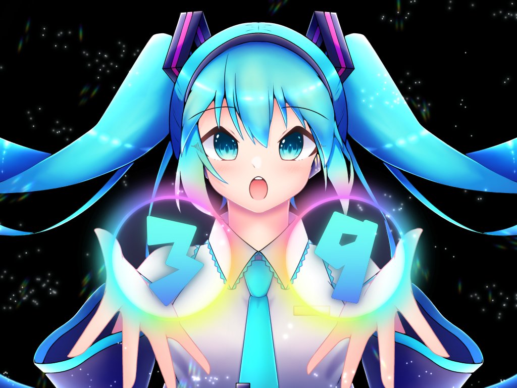 ピアプロ運営です 本日は 正面 を向いている作品をご紹介 眞籐さんのミクさん 虹 Piapro ピアプロ のイラスト