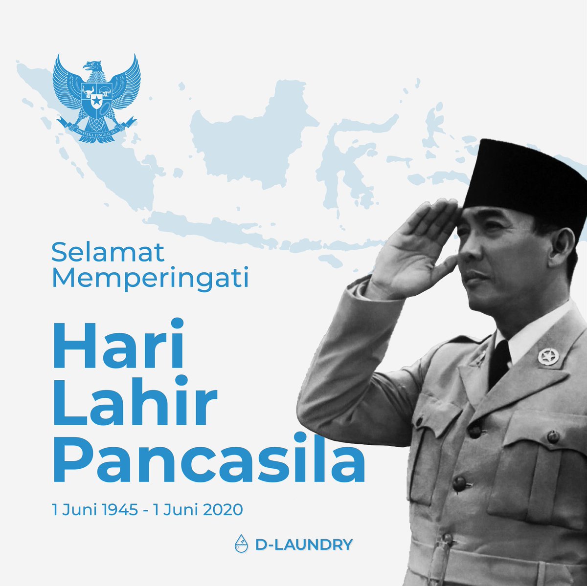 dlaundry_id's tweet photo. [Tahukah kamu ?] Melalui Keputusan Presiden Nomor 24 Tahun 2016 Presiden Joko Widodo (Jokowi) menetapkan 1 Juni diperingati sebagai Hari Kelahiran Pancasila dan menjadi hari libur nasional. Selamat Hari Kelahiran Pancasila 1 Juni 2020.

#cucigapakeribet #HariLahirPancasila https://t.co/z7gchfIqxX