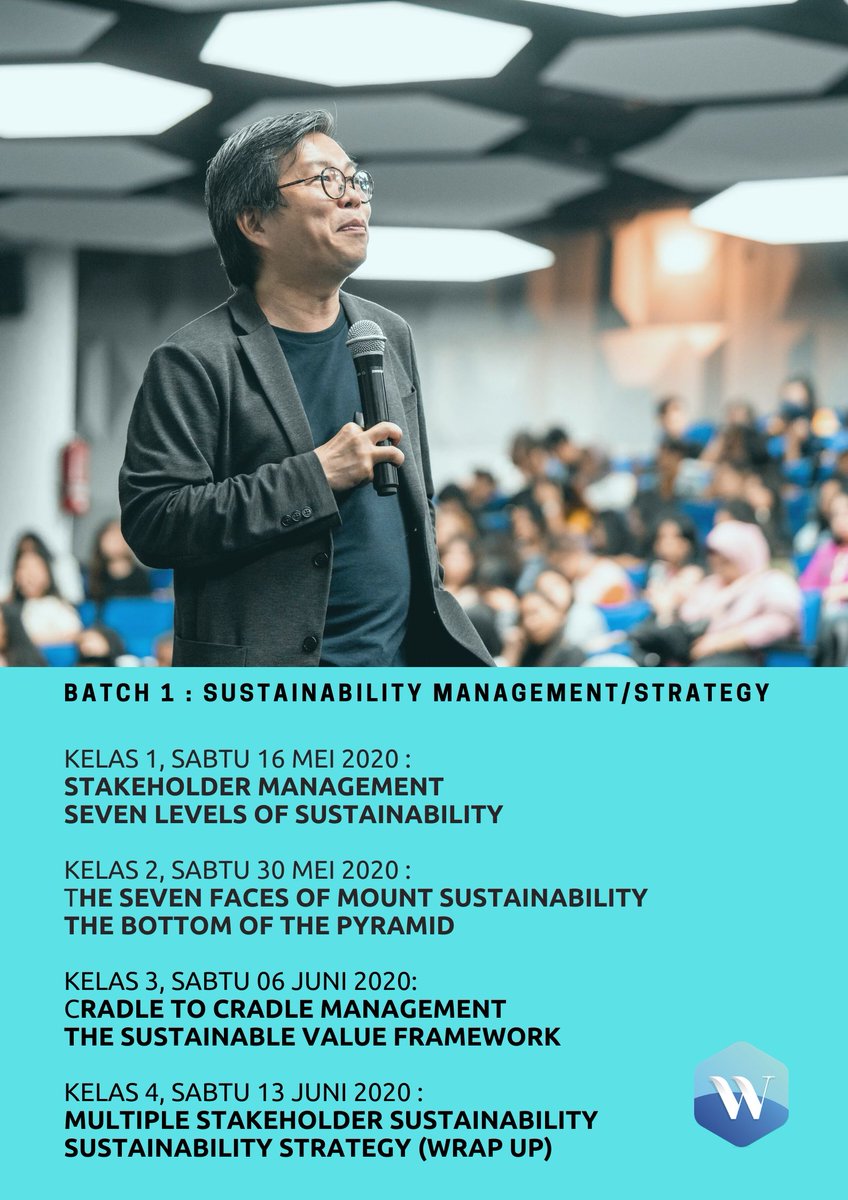 husinw's tweet image. ikuti Pengenalan akan 100 Model Managemen Kelas Dunia, kita di Batch 1 ini akan membahas 7 Model Sustainability Management 

Info lebih lanjut : bit.ly/100kelasdunia

#100models #managementmodel