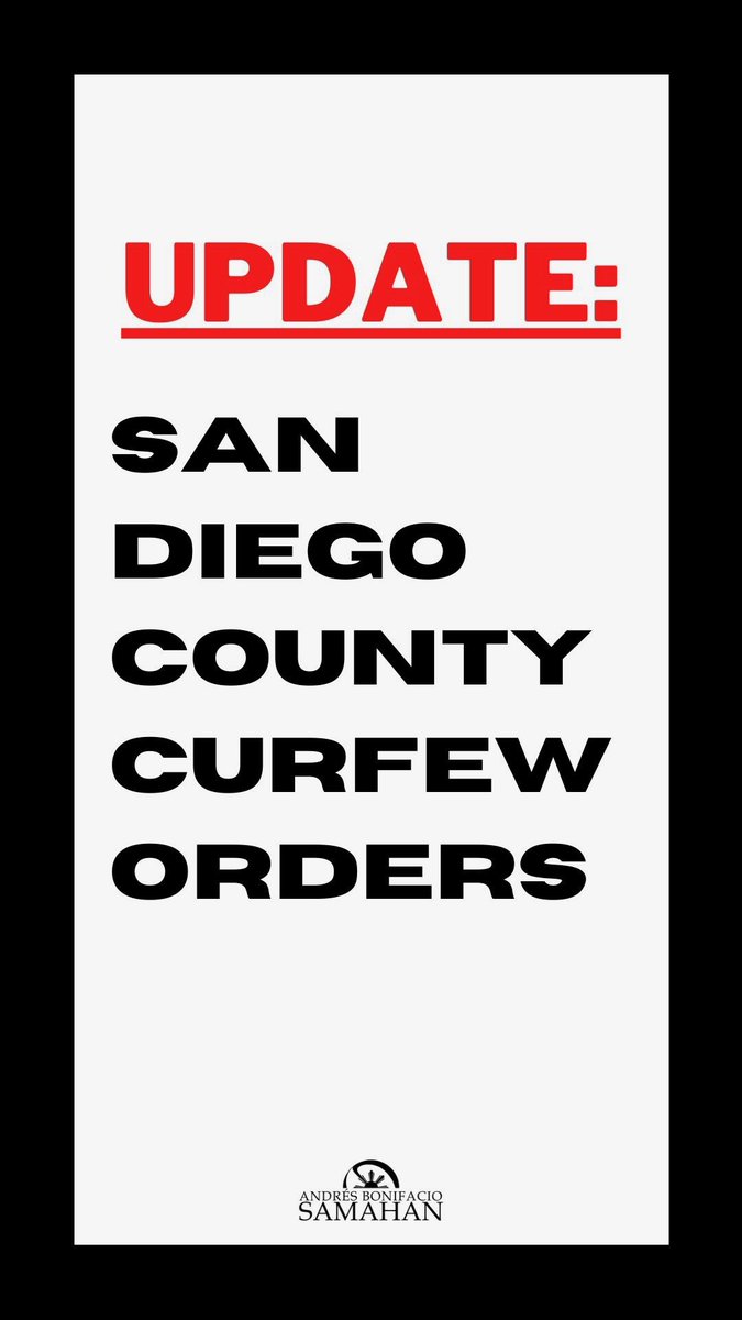ABSamahan's tweet image. UPDATE on New San Diego Curfew Orders presented by Political Affairs Coordinator, Maireen Barnachea.

Source: 10news.com/news/local-new…