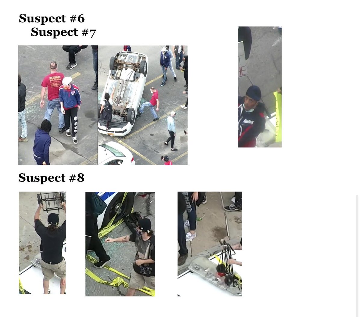 CristinaTVNews's tweet image. @RochesterNYPD asking for the public’s help identifying several people they say are suspects in Saturday night’s car fires and destruction.  If you have info call (585) 423-9300. You can also see those pics here at @PatrolRpd @SPECNewsROC