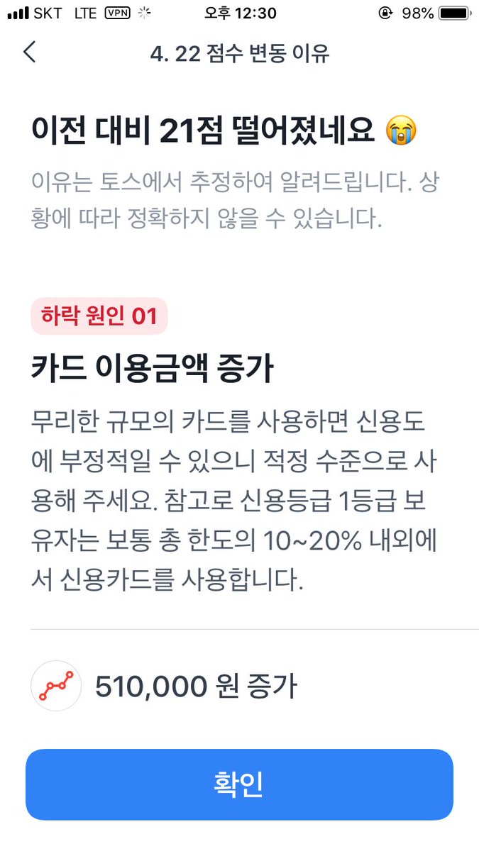 RCAVictorCo's tweet image. 신용등급 하락 원인:

카드 이용금액 증가
카드 이용금액 감소

아 진짜 뭐 어쩌라는 겁니카