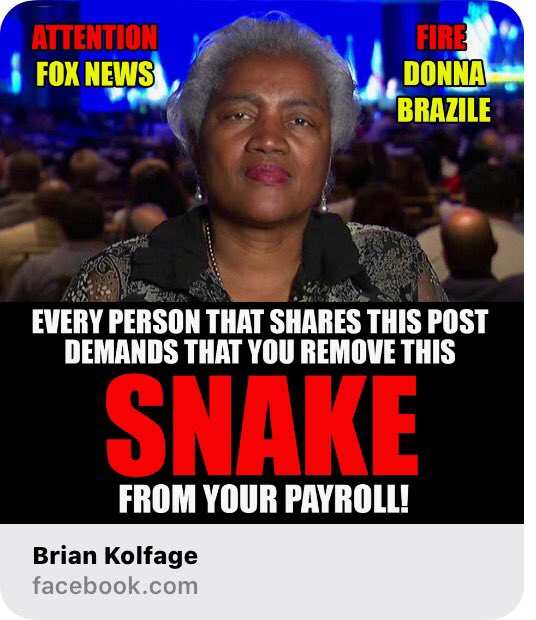 DonnaBeep's tweet photo. #FoxNews
#FireBrazile https://t.co/KL8MSlx2eq