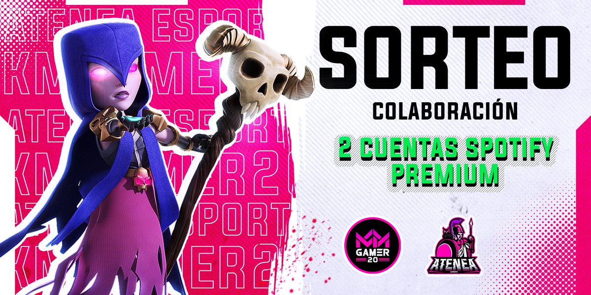 Sorteo!🎮

Les traemos un nuevo sorteo de 4 cuentas de Spotify Premium.
2 cuentas se darán por aquí y 2 más  por nuestra cuenta de Instagram. 
Lo único que tienen que hacer es seguir a: 
<a href="/Ateneaesports/">Atenea Esports</a> 🦉
<a href="/kmgamer20/">KMGAMER20</a>
Dar RT a la publicación y etiquetar a dos amigos 🤷🏻‍♂️.