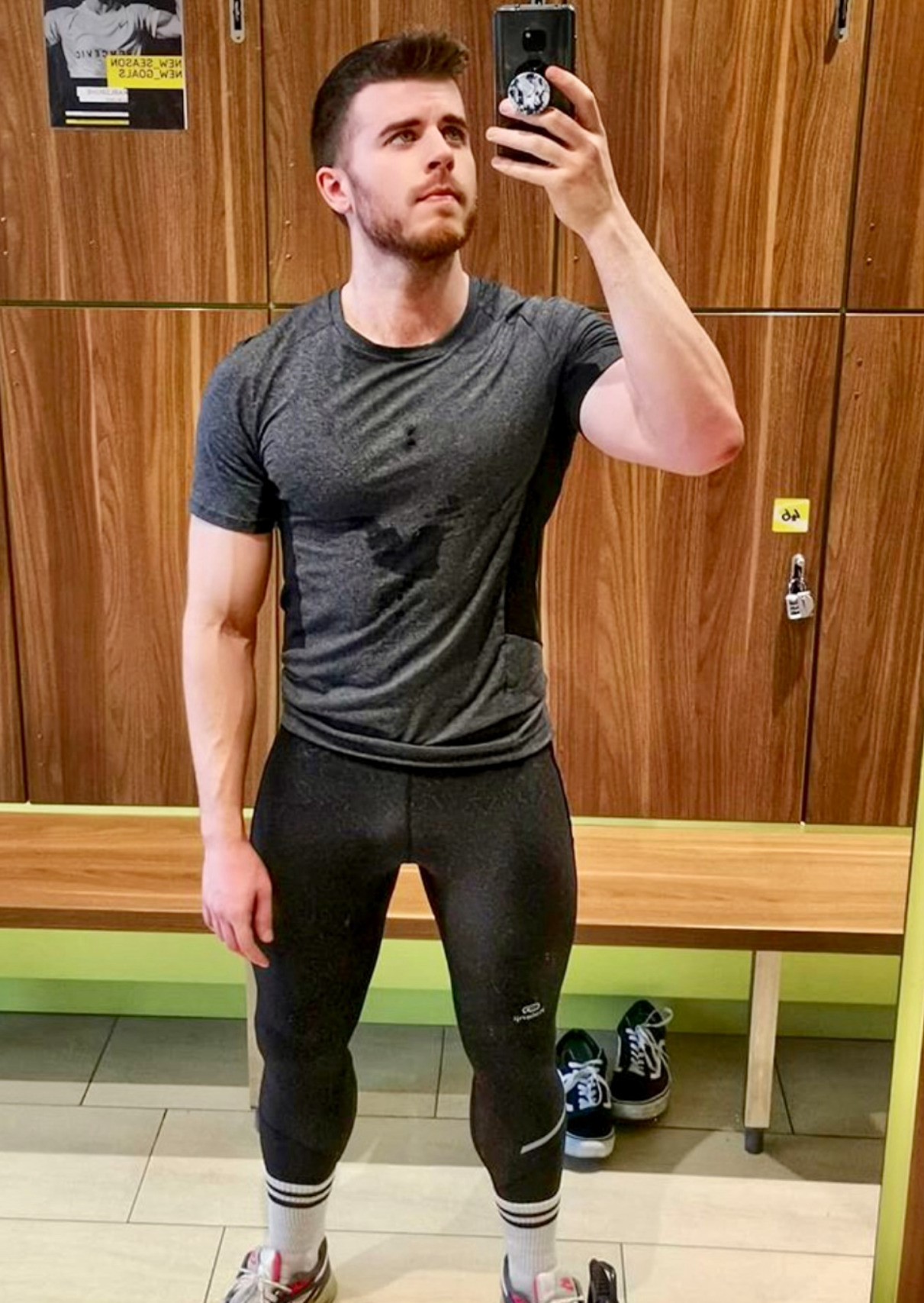 Guys in gym tights clearance