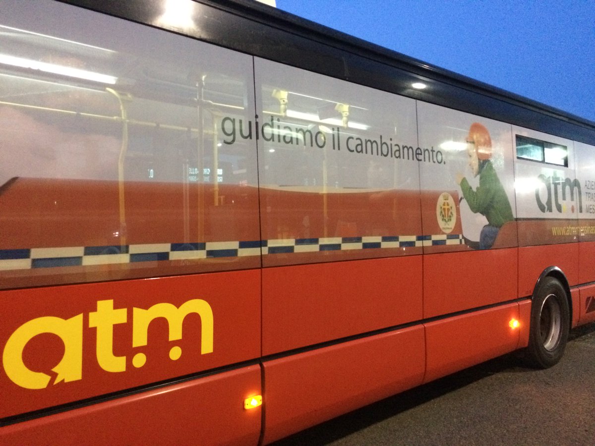 atm_messina's tweet photo. #1giugno ore 5:10 benvenuta #atmspa: Parte il primo shuttle linea 1 della nuova era del #TPL a #Messina #guidiamoilcambiamento https://t.co/52g9o8Tv3N