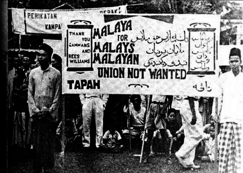 Masih ingatkah wahai sahabat Cina dan India ketika negara ini merdeka suatu masa dahulu? Ketika orang Melayu begitu bersungguh-sungguh menentang Malayan Union?