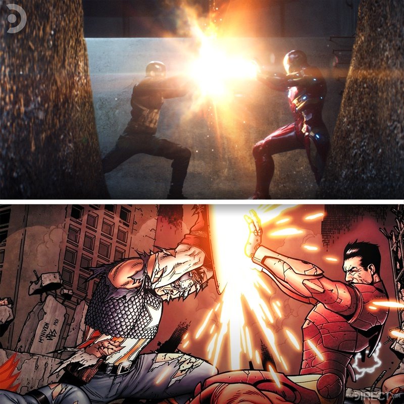 Comic Book Parallels in Marvel Movies - A Thread.1. Captain America vs Iron Man (Civil war)