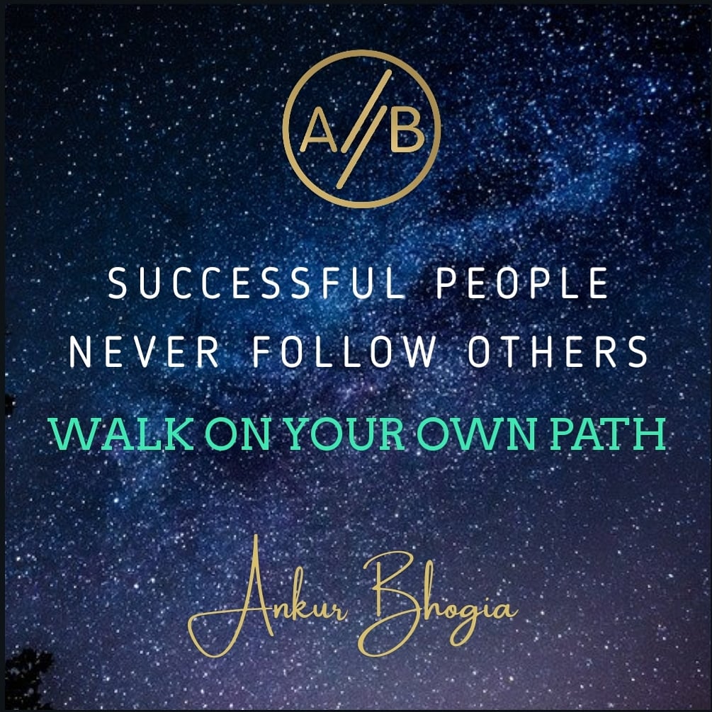 ItsAboutAnk's tweet photo. Successful People Never Follow Others, Walk On Your Own Path - Quotes by Ankur Bhogia 

#ankurbhogia #Founder #entrepreneurs #CHANGE #success #quotes #sayings #Inspire #Inspirationalquotes #MotivationalQuotes #inspirational #motivational #goals #DREAMS #courage https://t.co/cNKds4WOAt