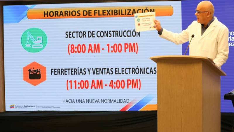 Jorge Rodríguez presentó los horarios de los sectores que se activarán en la flexilización 5x10 mazo4f.com/219205  #FuriaBolivarianaPatriaLibre
