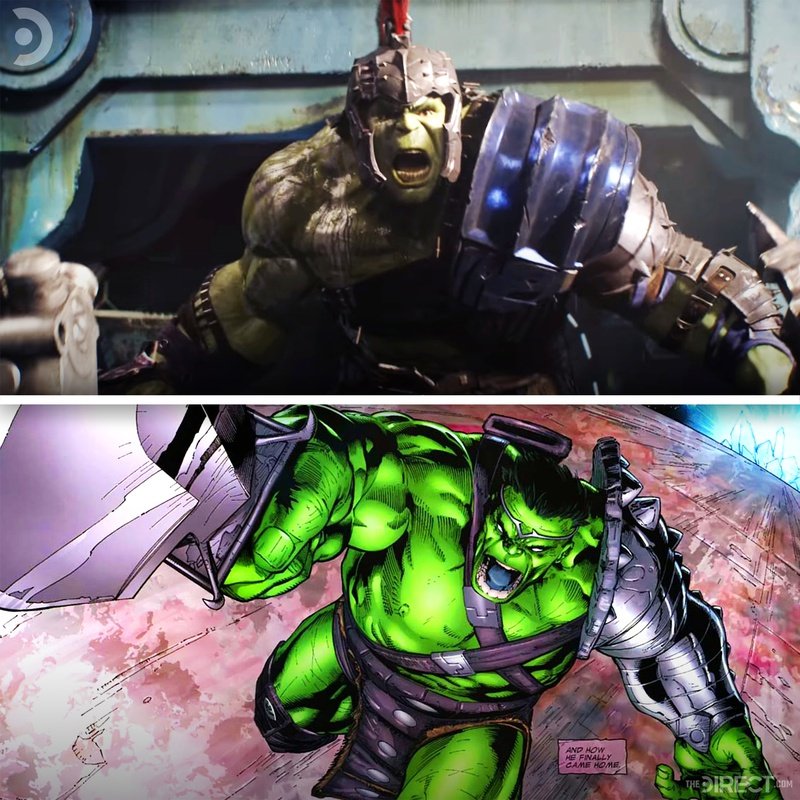 6. Gladiator Hulk's Appearance ( Thor: Ragnarok )This version is taken from the fan-favorite "Planet Hulk" storyline.