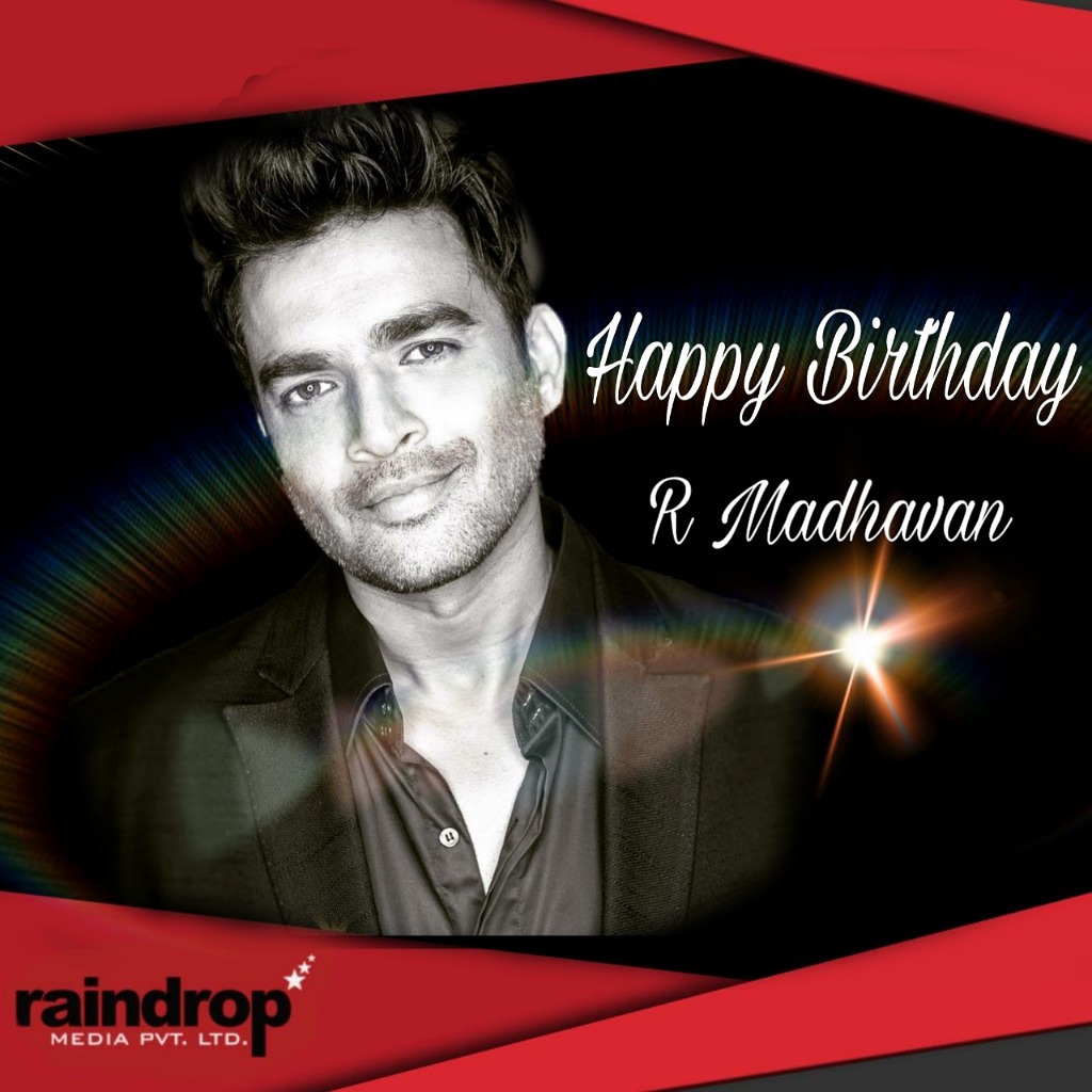Here's wishing the charming <a href="/actormaddy/">Madhavan Ranganathan</a> a very happy birthday! We love you! <a href="/MediaRaindrop/">Raindrop Media</a>