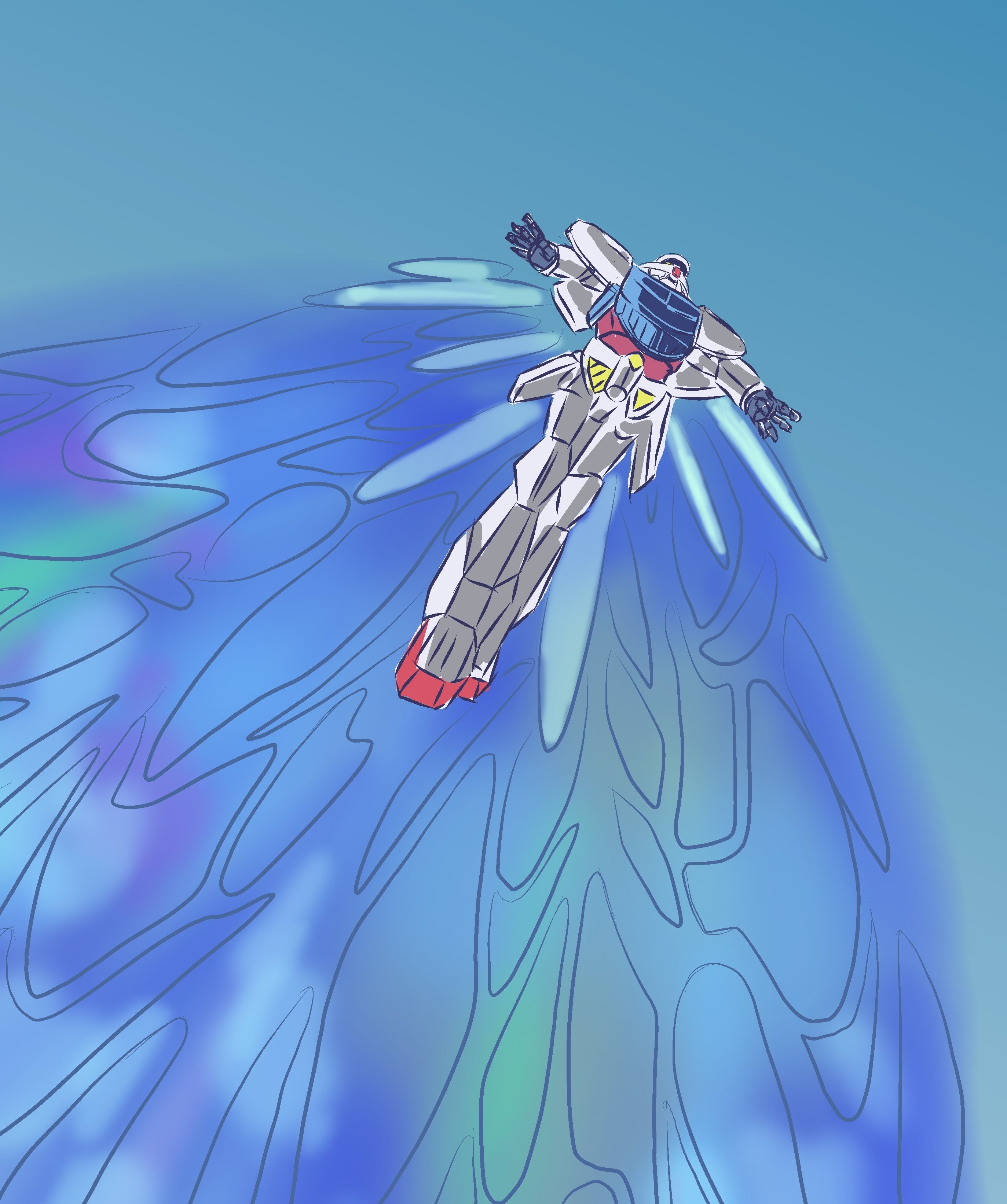 だびっど ターンエーガンダムが上空を飛んでるのが見えます ターンエーガンダム T Co Iridhezbsh Twitter