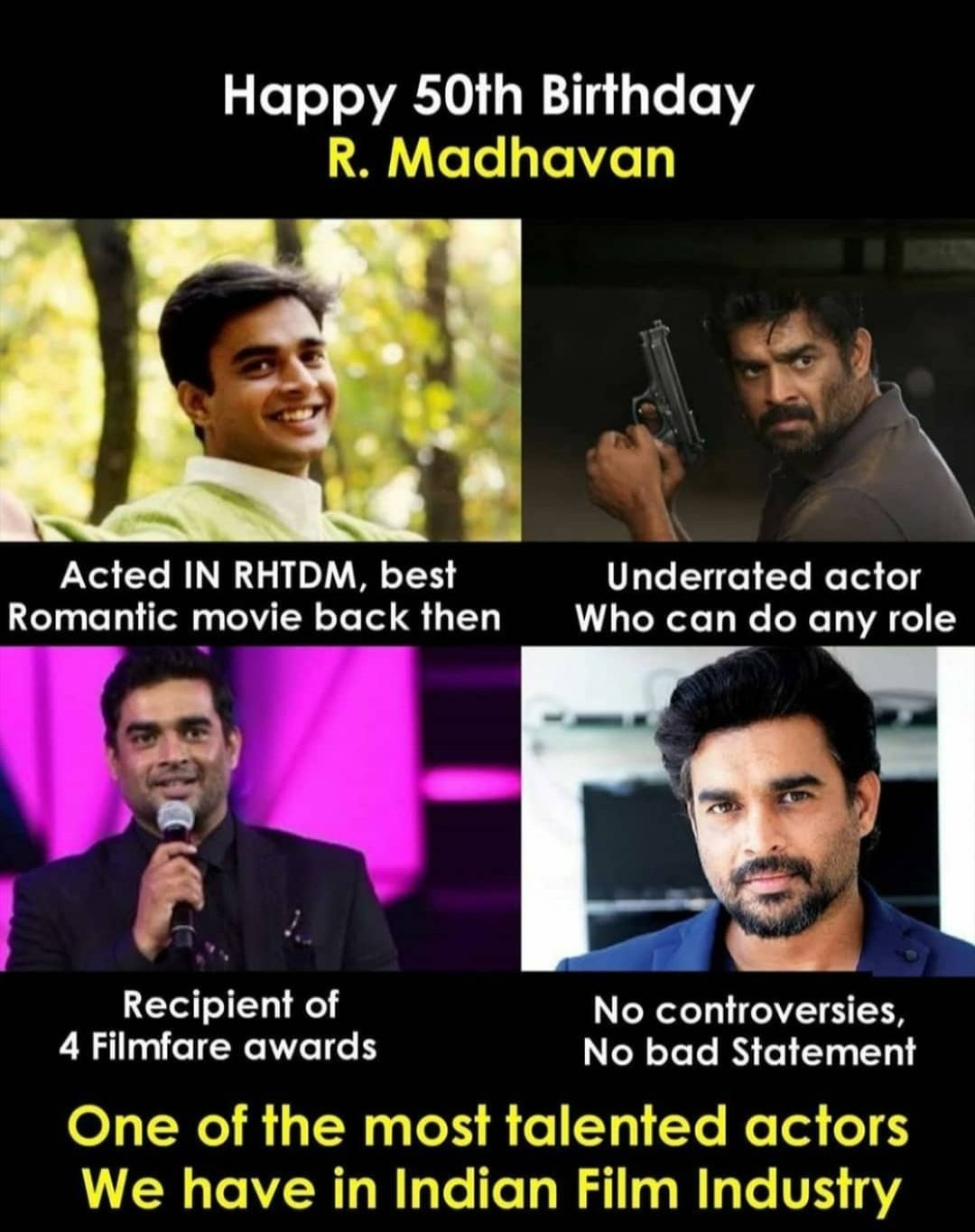 Happy birthday R. Madhavan sir  